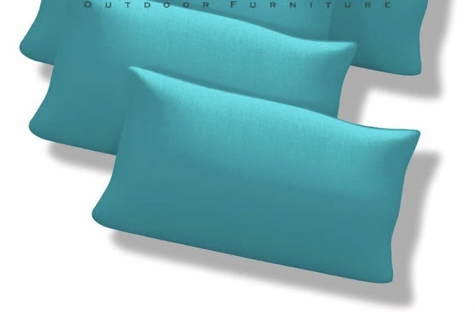 Blue Turquoise Outdoor Throw Pillows