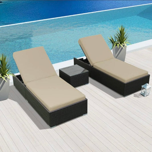 Khaki Light Beige 3M Replacement Cushion Covers Set (Without Foam Insis)