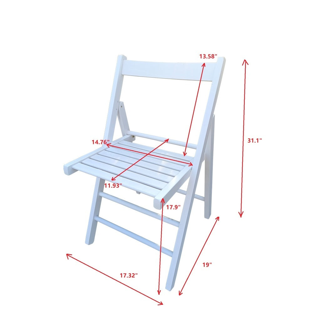 Foldable Patio Dining Set, 4 Folding Chairs, Indoor and outdoor universal, Teak