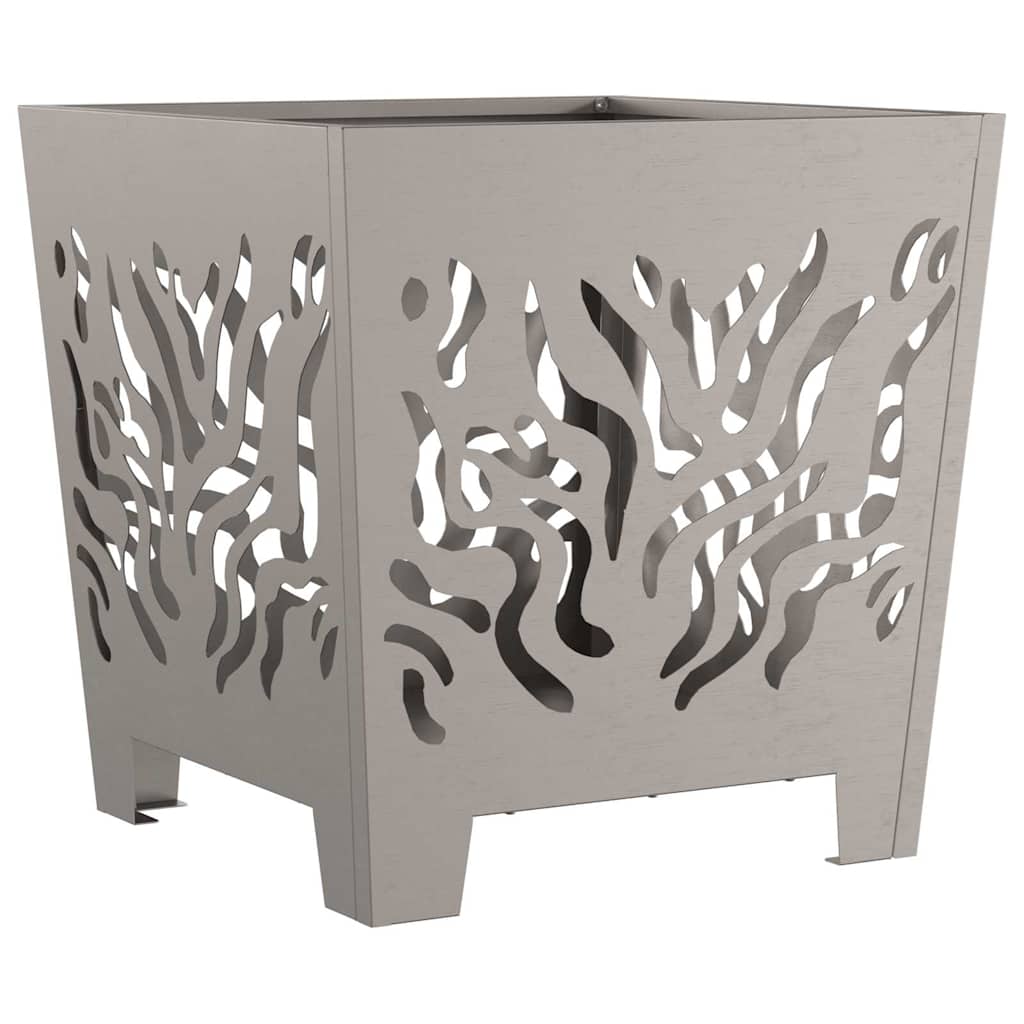 Fire Pit Brown 40 x 40 x 40 cm Steel