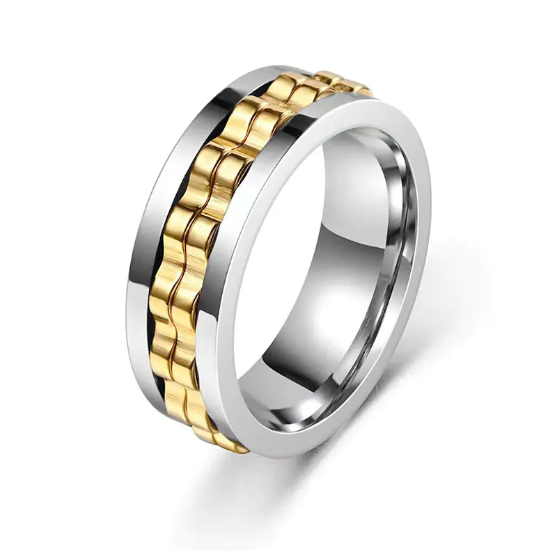 Titanium Fidget Spinner Ring