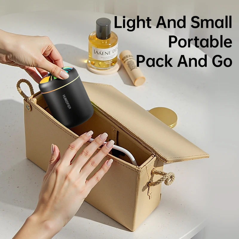 Colorful Air Humidifier 180ML Aroma Diffuser Essential Oil Purifier Wireless Home Car Mini Air Atomizer Aroma humidificador