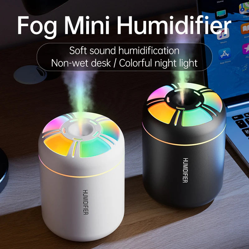 Colorful Air Humidifier 180ML Aroma Diffuser Essential Oil Purifier Wireless Home Car Mini Air Atomizer Aroma humidificador