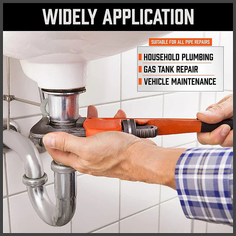 SmartGearPros Heavy Duty Pipe Wrench - 8/10/12/14/18 Inch Carbon Steel Plumbing Spanner Universal Adjustable Clamp