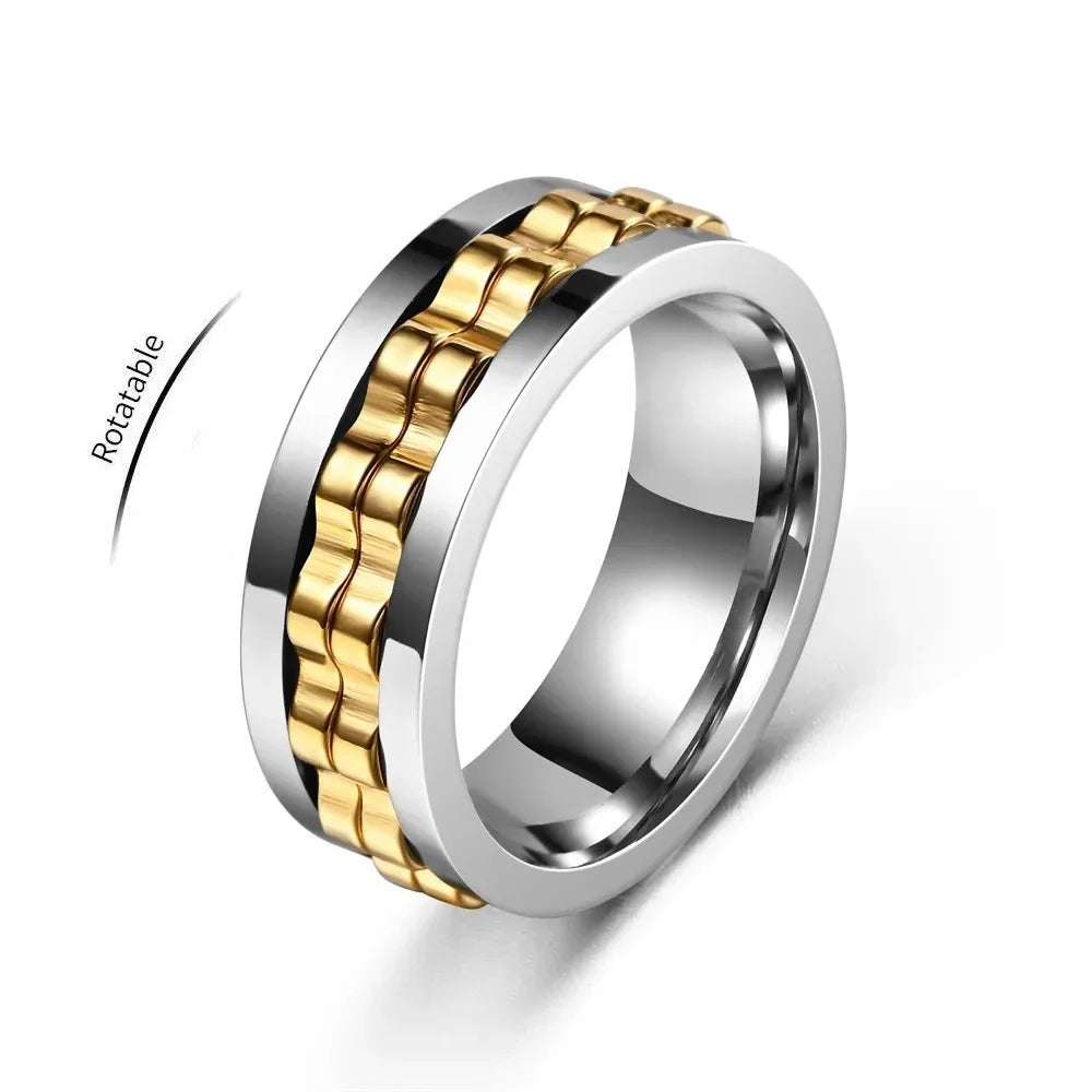 Titanium Fidget Spinner Ring