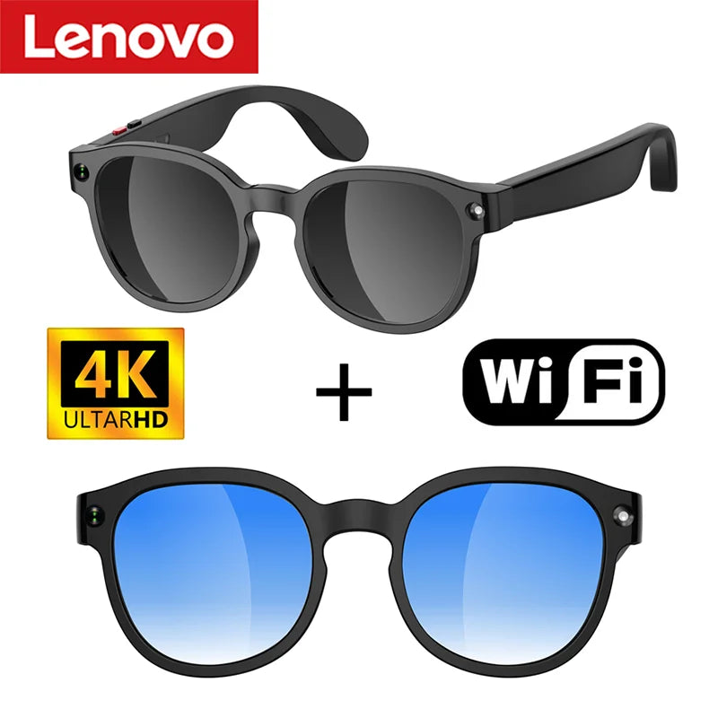 Lenovo Smart Glasses – AI 4K Camera Bluetooth Glasses