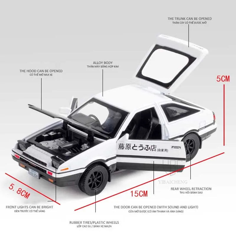 AE86 Drift Legends: Alloy Spin Car Ornament for Car Lovers!