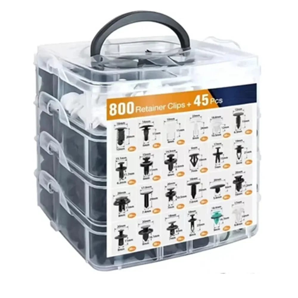 725-Piece Car Clip & Fastener Kit – Ultimate Removal & Replacement Tool!