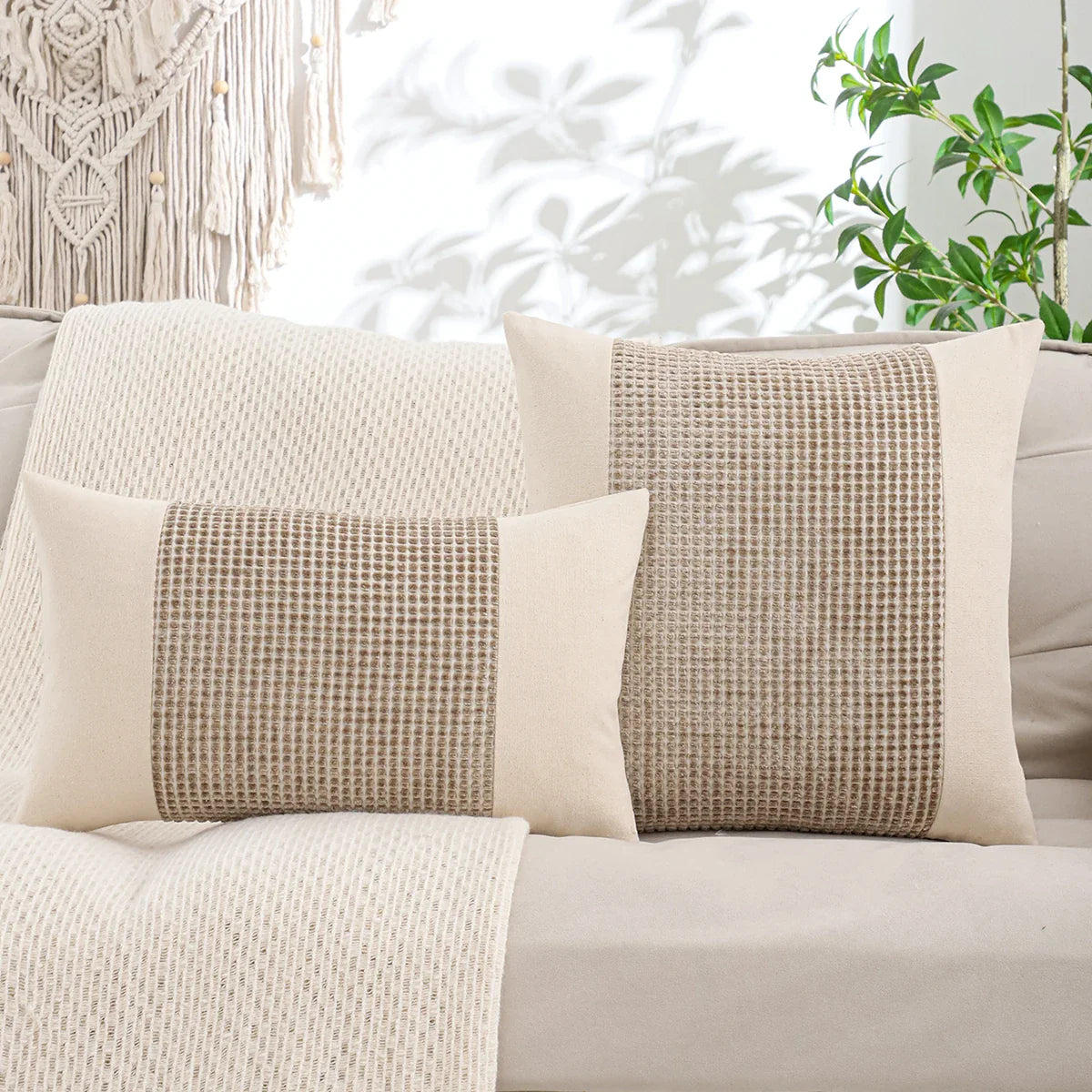 Jacquard Throw Pillow Cover