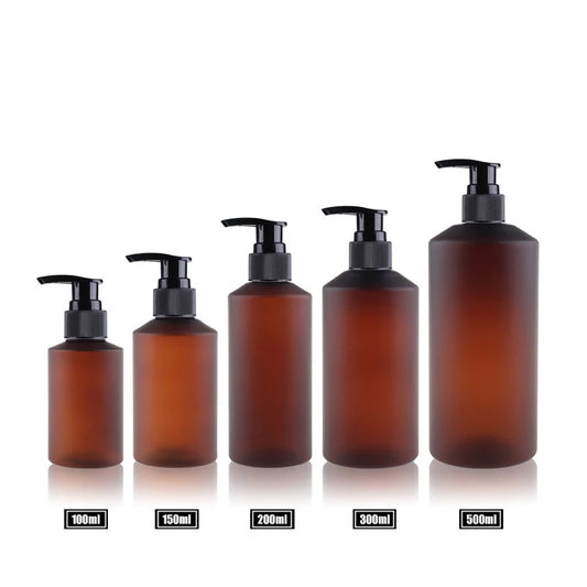 Reusable Shampoo Shower Gel Conditioner Soap Pump Bottle Body Wash Lotion Empty Dispenser For Hotel Bathroom 150/200/300/500ml
