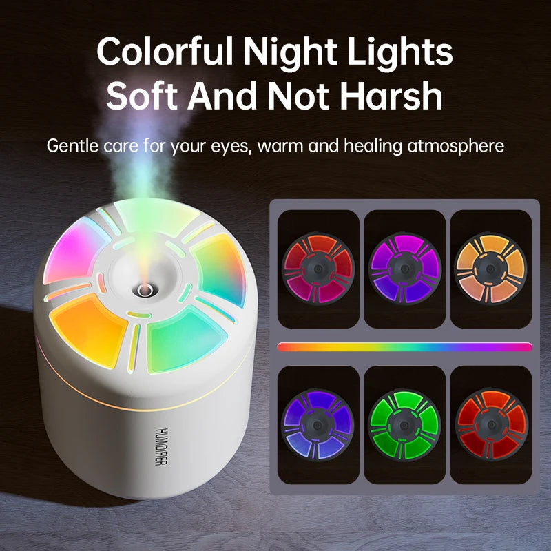 Colorful Air Humidifier 180ML Aroma Diffuser Essential Oil Purifier Wireless Home Car Mini Air Atomizer Aroma humidificador