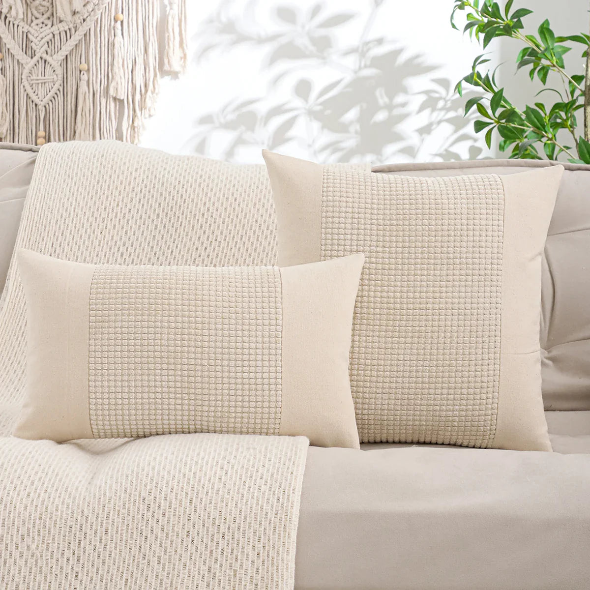 Jacquard Throw Pillow Cover