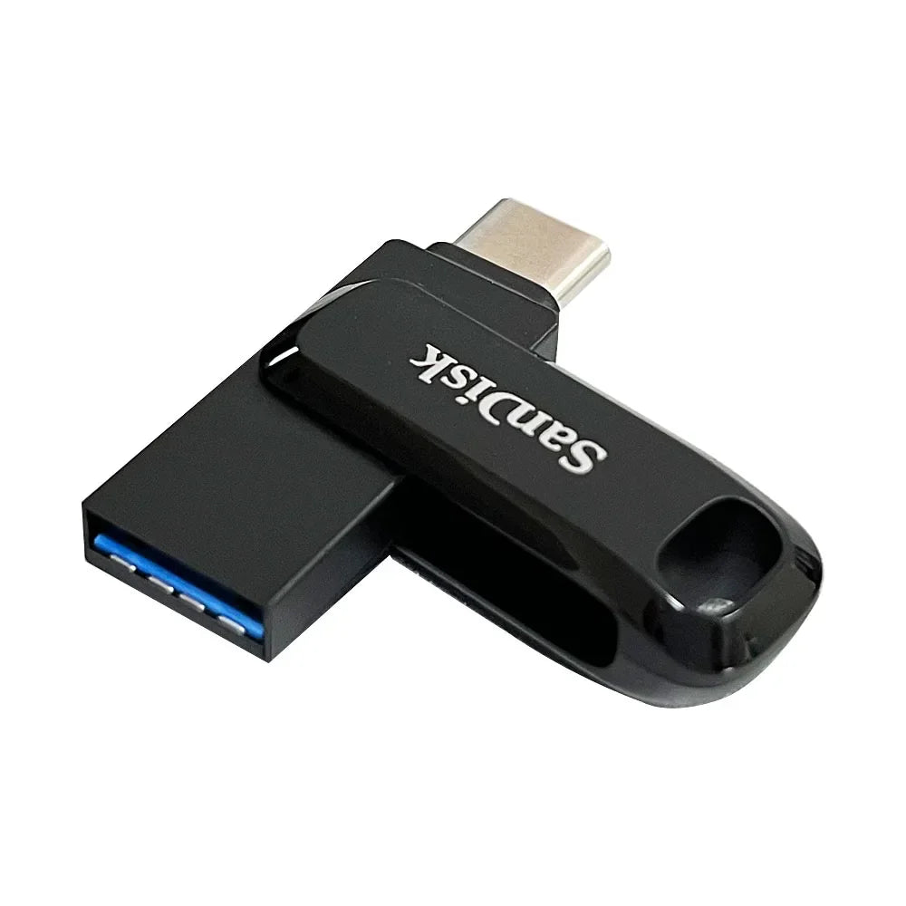 SanDisk Ultra Dual OTG Pen Drive USB 3.2 Type-C Flash Drive 64GB 128GB 256GB 512GB Up to 400MB/s Memory Flash Disk for computers