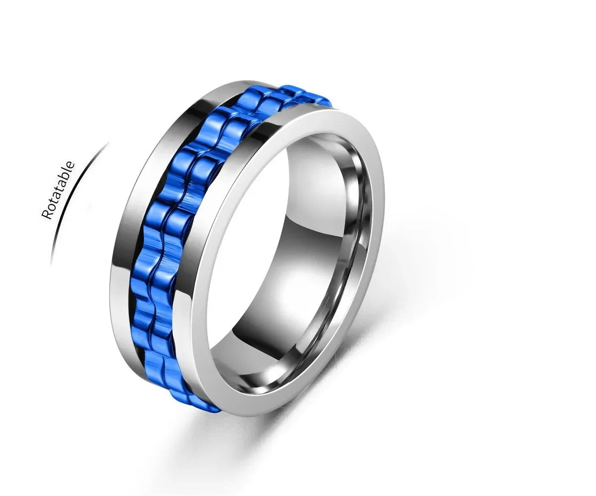 Titanium Fidget Spinner Ring