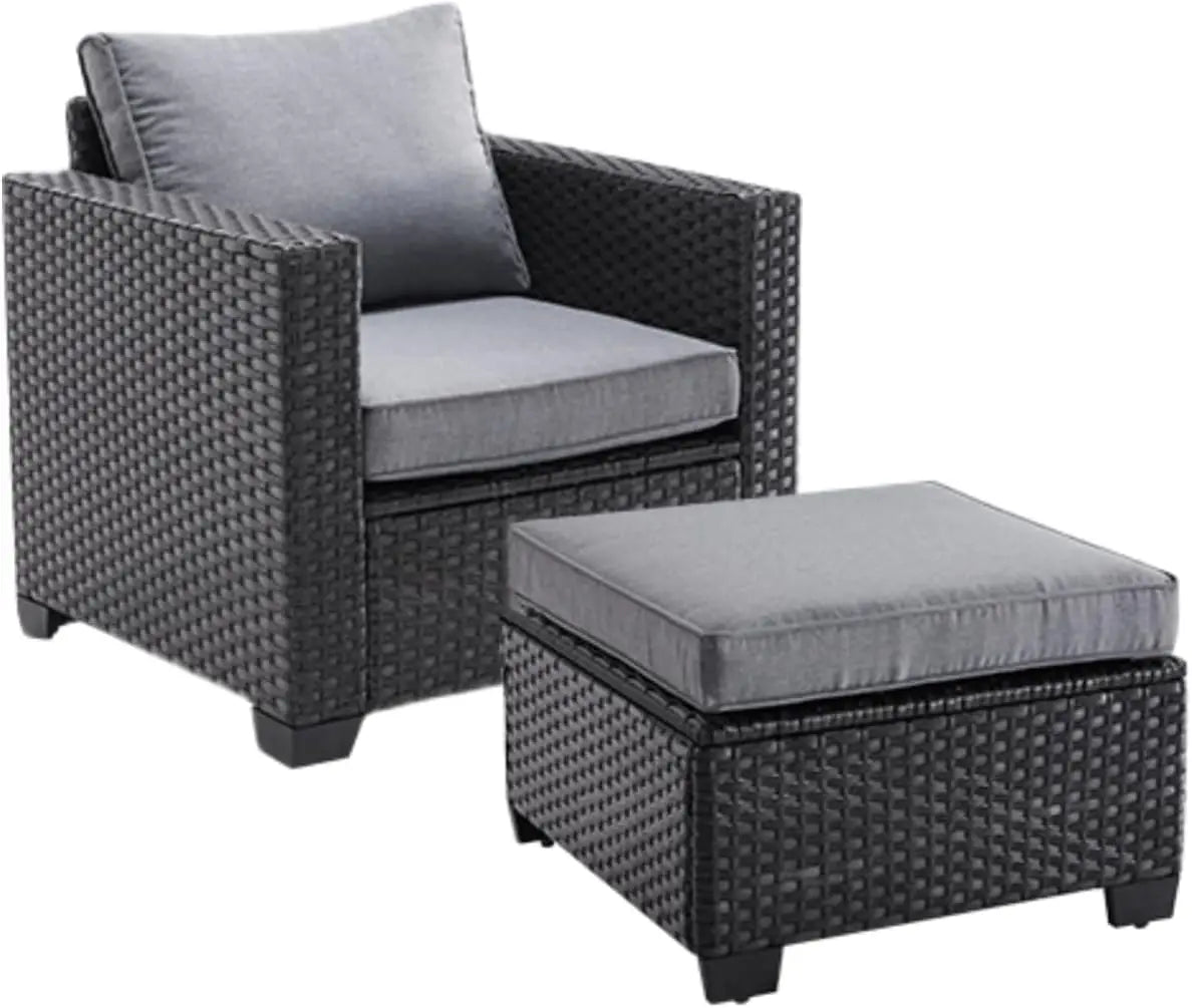 Patio Sectional Sofa Set With Ottoman Outdoor Furniture