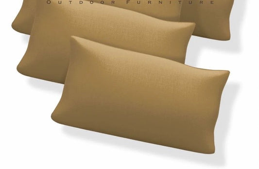 Beige Dark Brown Outdoor Throw Pillows