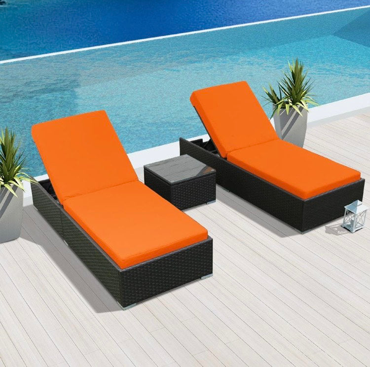 Orange 3M Replacement Cushion Covers Set (Without Foam Insis)